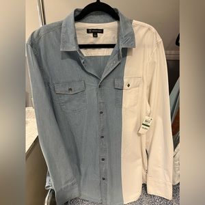 I.N.C. Men's Colorblocked Shirt,